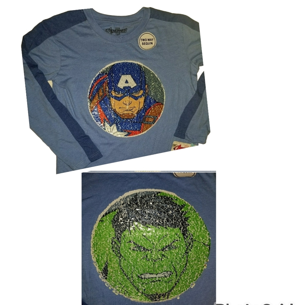 Marvel Captain America-to-Hulk Morph Shirt